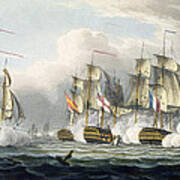 Situation Of The Hms Bellerophon Poster