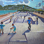 Skateboaders  Teignmouth Poster