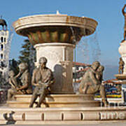 Skopje Sculptures Poster