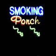Smoking Porch In High Contrast Poster