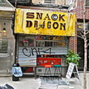 Snack Dragon In New York City Poster