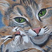 Snuggle Kitties Poster