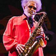 Sonny Rollins In Red Shirt Poster