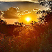 Southern Arizona Monsoon Sunset Poster