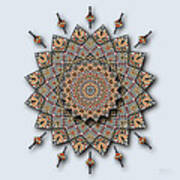 Southwest Pottery Art Mandala Poster