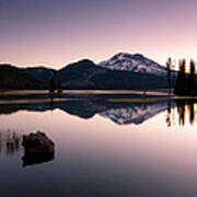 Sparks Lake Sunrise Poster