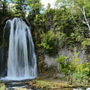 Spearfish Falls In Early September Poster