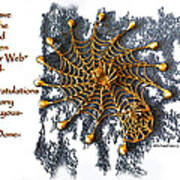 Spider Web Congratulation Thank You Well Done Poster