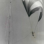 Spinnaker Flying At Cowes Poster
