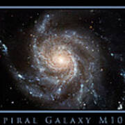 Spiral Galaxy M101 Poster