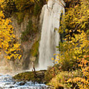 Spray Rises From Spearfish Falls Poster