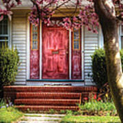 Spring - Door - Westfield Nj - Pink Poster