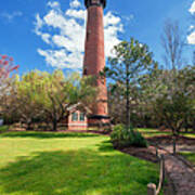 Springtime At Currituck Lighthouse Poster