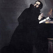 St Augustine In Prayer Poster
