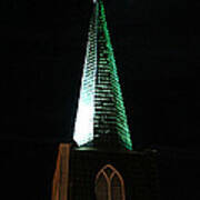 St. Augustine Moon Christmas Card Poster