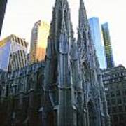 St Patricks Cathedral In New York City 1984 Poster
