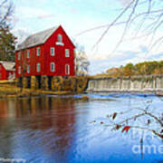 Starrs Mill On Whitewater Creek Poster