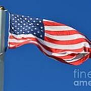 Stars Stripes And Blue Sky Poster