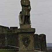 Statue Of Robert The Bruce On The Castle Esplanade At Stirling Castle Poster