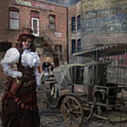 Steampunk Welcome To The Oasis In Wallace Idaho Poster