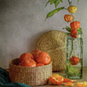 Still Life With Clementines Poster