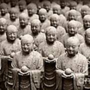 Stone Figures Of Jizo Poster