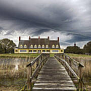Storm At Whalehead Club Poster