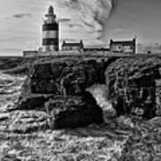 Stormy Day At Hook Head Lighthouse Poster