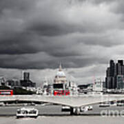 Stormy Skies Over London Poster
