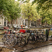 Street Corner In Amsterdam Poster