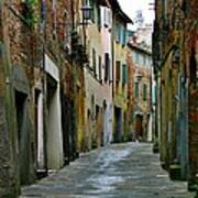 Streetscape Tuscany Poster