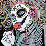 Sugar Skull Lollipop Poster