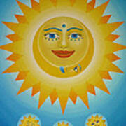 Sun-moon-stars Poster