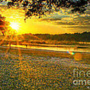 Sunrise At Ft Cooper State Park Poster