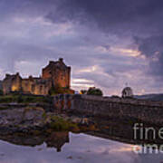 Sunset At Eilean Donan Castle Poster