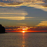 Sunset At Little Sister Bay Poster