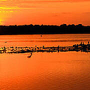 Sunset At Sanibel Poster