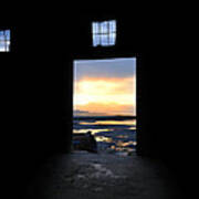 Sunset At The Door - The Great Salt Lake Poster