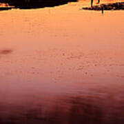 Sunset Discourse- Gorton Pond Warwick Rhode Island Poster