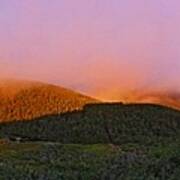 Sunset On Mount Lafayette Poster