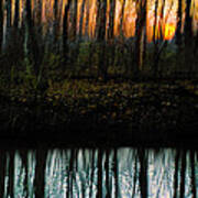 Sunset On Trail Creek Ii Poster