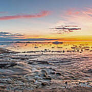 Sunset Over The Mouth Of The Hurricane River Poster