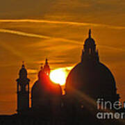 Sunset Over Venice Poster