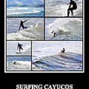 Surfing Cayucos Poster