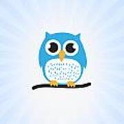 Sweet And Cute Owl Poster