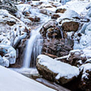 Swiftwater Falls Winter Poster