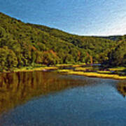 Swimming Hole Impasto Poster