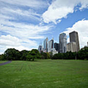 Sydney Cityscape Seen From Royal Poster