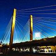 Tacoma W A Cable Stayed Bridge Poster