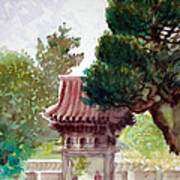 Tea Garden Entrance Poster